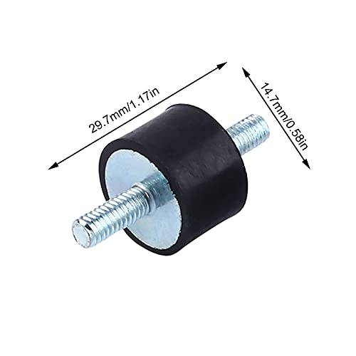 4 Stück M4 15 x 10 Isolator Anti-Vibrations-Dämpfer aus Gummi, Dämmpferhalterungen, Vibrationsdämpfung