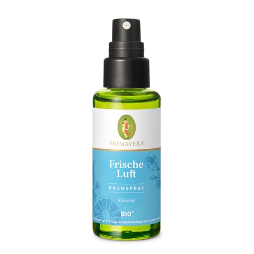 PRIMAVERA Raumspray Frische Luft bio* 50 ml - Pfefferminze Zitrone und Myrte - Aromadiffuser Aromatherapie - klärend - vegan