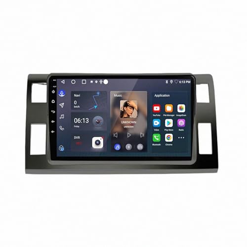 Radio de coche 2 DIN para Toyota Land Cruiser LC200 2007-2015 con Wireless CarPlay y GPS