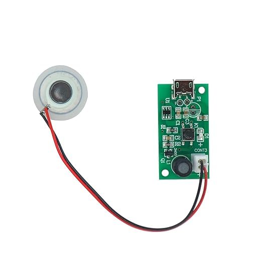 Electronic Spices 5V DIY Ultrasonic Piezoelectric Humidifier Moisture Atomizing Chip Mist maker circuit board ((Pack of 2)) (B0D3XTZTN9) Amazon Price History, Amazon Price Tracker