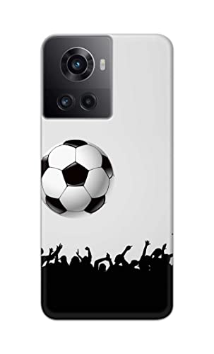 Image of Printed Hard Back Cover Case for OnePlus 10R 5G 80W | 150W Back Cover (Football Icon) -702