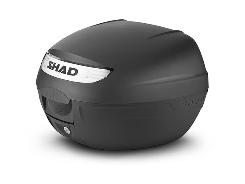 BAULETTO NERO SHAD SH26 SH 26 CON PIASTRA UNIVERSALE VALIGIA MOTO SCOOTER 26 LITRI