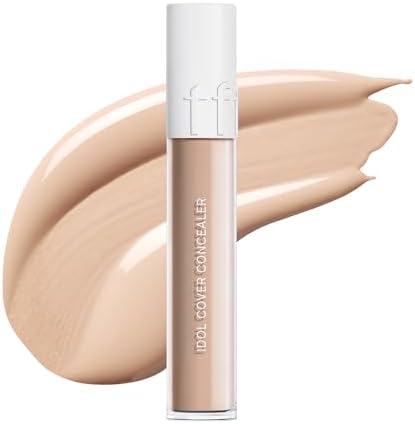TFIT Idol Cover Concealer - Full Coverage, Lightweight, Sweat & Water Proof, Long-lasting, Lightweight, Conceales Dark Circles, Fine Lines, Redness, P03 Tone up Beige, 0.22 Oz.