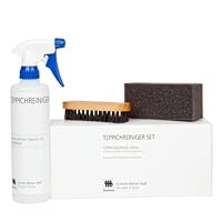 Musterring Teppichreiniger-Set für hochwertige Teppiche und Auslegware, 500ml Teppichreiniger mit Reinigungsschwamm und Bürste, einfache und schnelle Anwendung