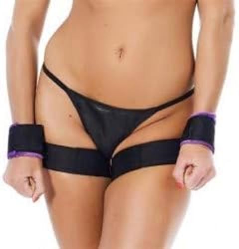 Rimba Kits de bondage Violet/Noir Taille unique