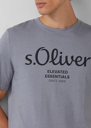 s.Oliver Baumwoll-T-Shirt mit Logo-Print – Ansicht 3
