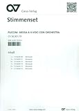 Puccini, Giacomo: Messa di Gloria : für Soli, gem Chor und Orchester Stimmensatz (Streicher 9-8-7-6-5) - Giacomo Puccini