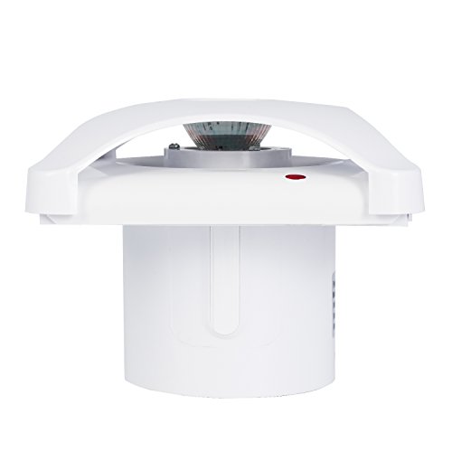 Hon&Guan 4" Home Ventilation Fan Garage Exhaust Fan Ceiling,Window and Wall Mount Fan with 5W LED Light for Kitchen(Ultra Silent)