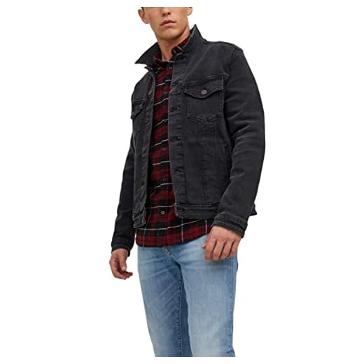 Jack & Jones JJIALVIN JJJACKET AGI 015 Noos Chaqueta de Jean, Black Denim, M para Hombre