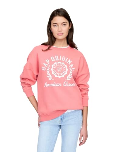 GAP womens Oversized Logo Crew
