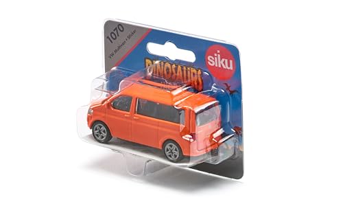 siku 1070, Furgoneta VW Multivan, Metal/Plástico, Rojo, Apertura de portón posterior, Enganche para remolque
