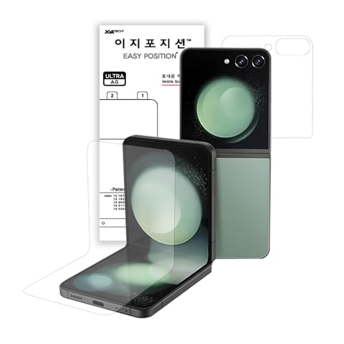 [EAZY POSITION] Z Flip 6 Screen Protector for Samsung Galaxy - 3 Pack Anti Glare Fingerprint Resistant Matte Finish Easy DIY Installation