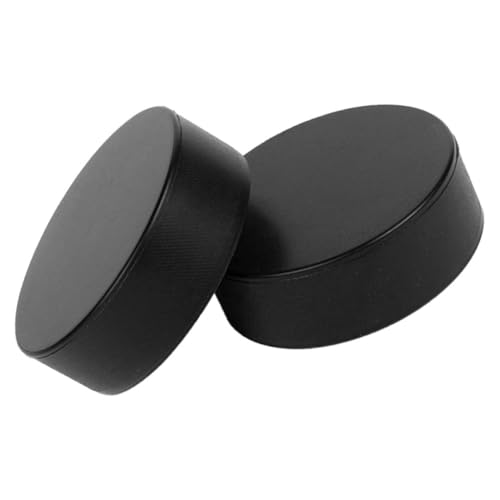 2pcs Hockey Training Supplies Puck Sucker Ice Hockey Game Puck Soft Hockey Pucks Hockey Stick Tape Field Hockey Balls Hockey Pucks Bulk Hockey Puck Holder Puck Display Black