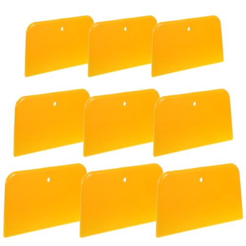 Guduling Lot de 9 spatules de peintre en plastique réutilisables pour appliquer des charges, des réparations de peinture, des mastics, des émaux et des...