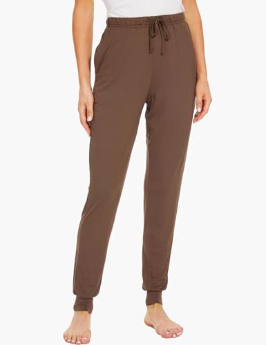 Image of GYS Women's Pajama Pants - Viscose Made from Bamboo, Joggers Pants with Pockets Comfy Lounge Sleep Pants Pj Bottoms