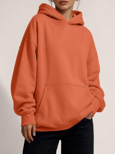 Image of Trendy Queen Women Oversized Hoodies Fall Outfits | Gentle Skin Feel, Aesthetic Drop Shoulder, Large Kangaroo Pocket, Seamless Daily Outfit Match