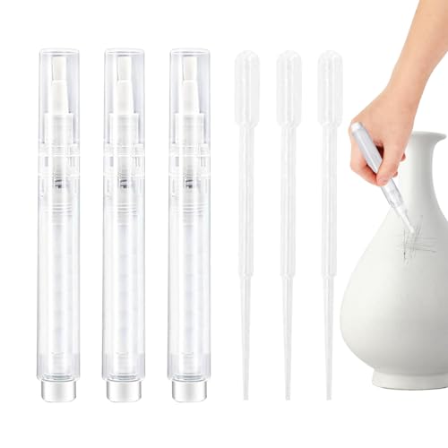 Bolígrafo de pintura para muebles - Kit de reparación | Bolígrafos antiarañazos, 3 bolígrafos recargables para muebles de madera, suelos, ventanas, puertas, restauración, bricolaje, proyectos de