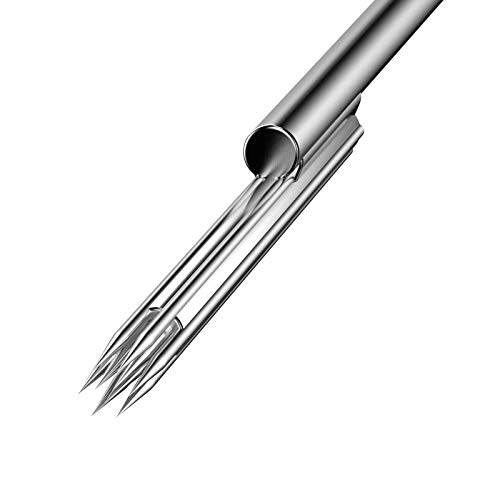 Wormhole 7Rs Tattoo Needles 7 Round Shader #12 Standard Disposable & Sterilized Tattoo Shading Needles With Blue Dot - Box Of 50 (1207Rs) #TOP1
