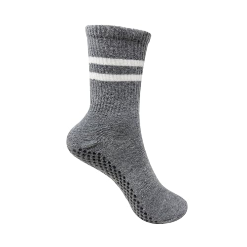 Image of Mint & Oak Pilates Socks with Grips for Women, Ankle Length Non-Slip Yoga Socks, Cotton Ideal For Yoga, Pilates, Gym, Workout, Cute Women's Gift