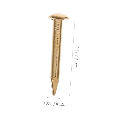 Pequeños clavos de cobre 1.2x10mm para colgar cuadros y manualidades miniatura 2