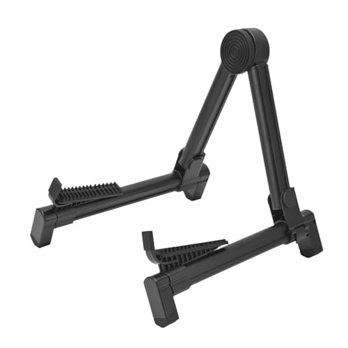 Eujgoov Foldable Guitar Stand Aluminum Alloy Adjustable Support for All String Instruments Perfect for Travel and Home Use