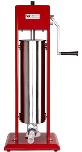Beeketal 'MT07' Profi Gastro Wurstfüllmaschine (7 Liter) SGS-geprüft, Wurstfüller mit 2 Gang...