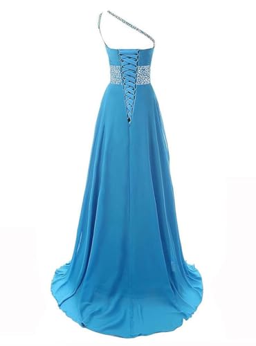 A Line Halter Gradient Prom Dresses Long Chiffon Beaded Evening Party Dresses2