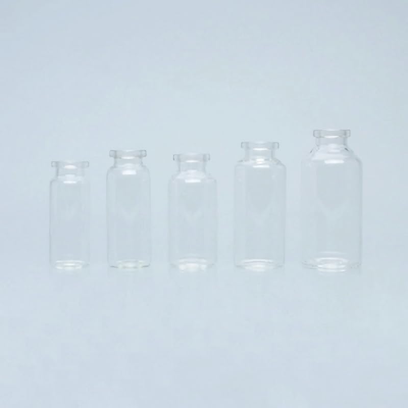 VIGAN 10PCS 12ML/15ML/20ML/25ML/30ML Transparent Anaerobic Bottles High Borosilicate Glass Bottles With Aluminum Plastic Cap Labware (10PCS/20ML), AXH16101826