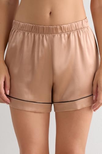 Woman's Piped Silk Shorts2