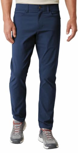 Weatherproof Vintage Mens Mid-Weight Mid Rise Tech Pant (US, Waist Inseam, 36, 29, Regular, Regular, Blue)
