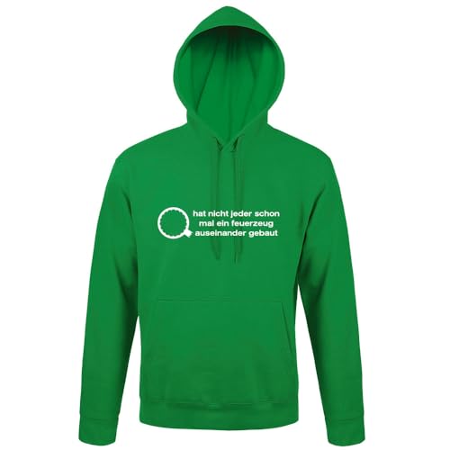 shirt84 Tändare huvtröja för män, Grön, M