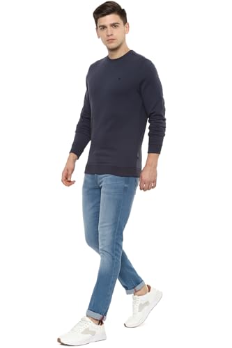 Image of Van Heusen Men Round Neck Cotton Sweatshirt