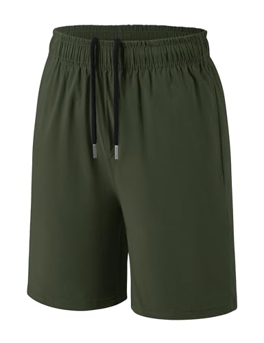 Image of Somaibo Boys Athletic Shorts Kids Quick Dry Basketball Soccer Running Sports Gym Active Performance Shorts with Pockets