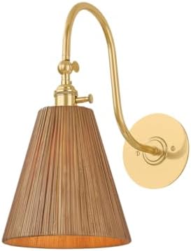 Hudson Valley Lighting 2115-AGB Ruthin - 1 Light Wall Sconce - 15.75 Inches Tall and 7.75 Inches Wide - Aged Brass