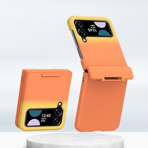 Coque Samsung Z Flip 4 antichoc et intégrale dégradé orange jaune