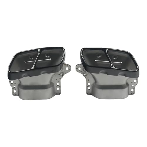 Difusor trasero para parachoques Benz CLA W117 C117 de 2012 a 2018 con colas de escape 6