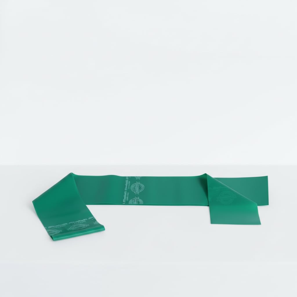 Theraband Medium Resistance Latex Free Exercise Band 5 Feet(Length) x 4 Inches(Width) Green