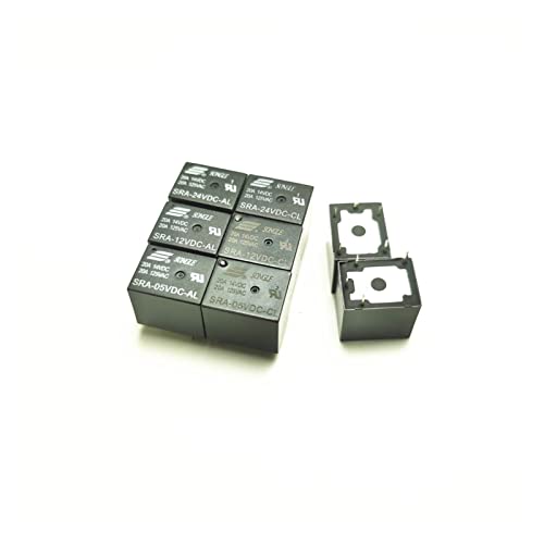 Relés de potencia 24V-AL-4PIN para domótica IoT en pack de 10 unidades SRA-24VDC