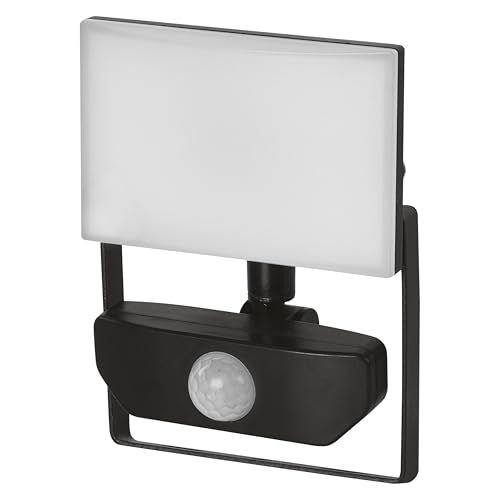 EMOS - LED-Strahler Tambo mit Bewegungsmelder - dünnes Aluminium Flutlicht - wasserdicht - neutralweiß (4000 K) - 1000 lm - 10 W - 25 000 Std. -...