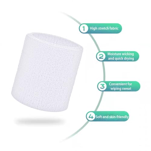 wristbands sweatbands for men amp women breathable tennis wrist bands absorbent sweat band multiuse wristband for basketball running gym working out