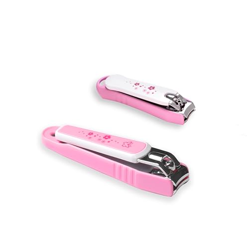 PAFASON Ultra Sharp Nail Clipper Set, Fingernail and Toenail Trimmer Cutter, Stainless Steel, Curved Blade, Sturdy, Nail Catcher, Nail Files for Men and Women