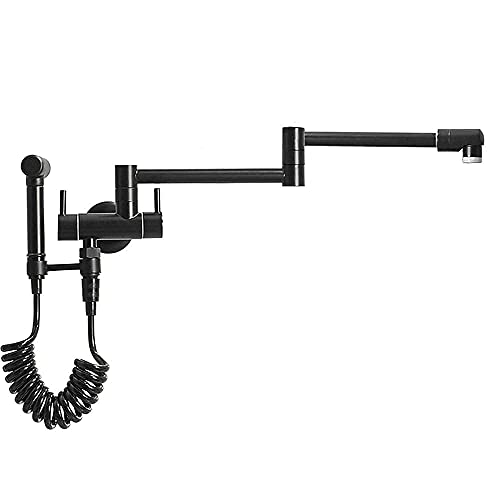 Robinet de cuisine mural rabattable et extensible couleur B C