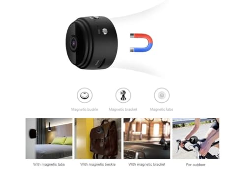 Mini Câmera Segurança Espiã Monitoramento A9 Wifi Full HD Visão Noturna Com Gravador De Voz