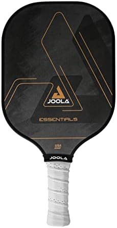 JOOLA Essentials Performance Pickleball Paddle with Reinforced Fiberglass Surface and Honeycomb Polypropylene Core, Black
