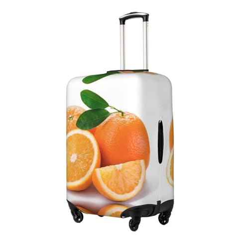 Orange Print Luggage Suitcase Cover Protector Luggage Washable Covers With Concealed Zipper2