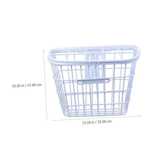 Panier de rangement en fer blanc épais et durable pour vélos