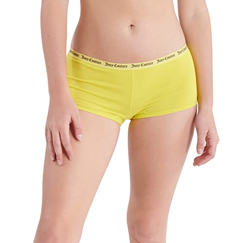 Juicy Couture 5 Pack Cotton Boy Short Underwear (As1, Alpha, M, Regular, Regular, Black/Fever Rose/Forever Violet/Lime Slice/Jc Block Logo Rainbow Stripe W/White Ground) #TOP5