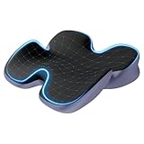 Ewinwotoko クッション 椅子 腰痛 ゲーミングチェア チェアパッド オフィスチェア 低反発クッション 多機能座布団 こしいたい改善 姿勢矯正 お尻が痛くならない 滑り止め加工 通気性 四季通用 オフィス 自宅 車用