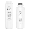 Stokk T1-Lite Countertop Revere Osmosis System PPC|C Replacement Filter Combination, Compatible with T1-Lite & E1 Series (NOT Compatible with T1)