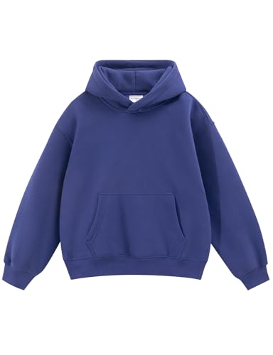 Chandail à capuche surdimensionné en polaire Spring&Gege pour enfants de 5 à 14 ans